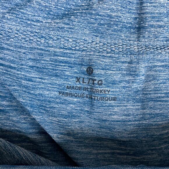 Lululemon Compression Shorts Womens XL Blue Seamless Athletic Stretch Workout - Picture 6 of 8